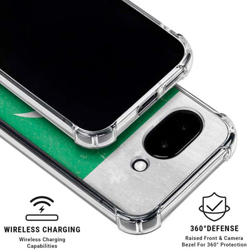 Pakistan Flag Distressed Google Pixel 9a Clear Case